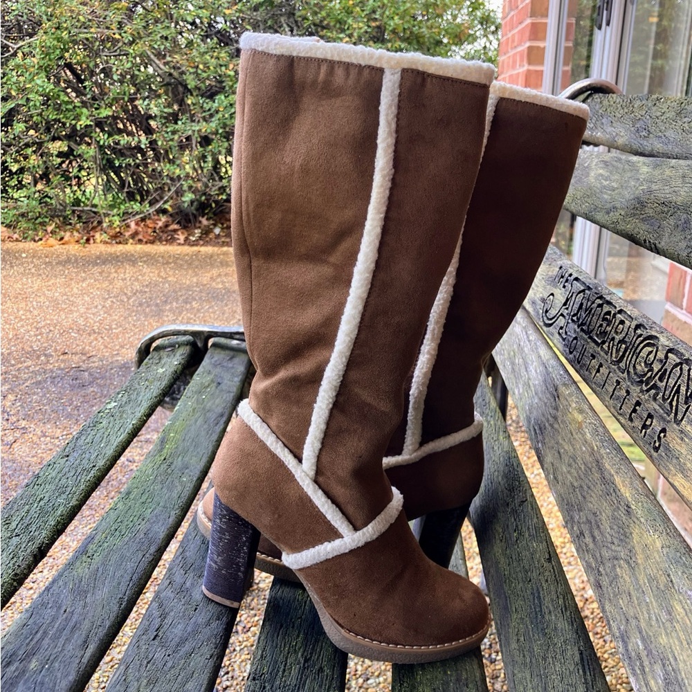 GUC Fioni Tan Knee High Womens Boots - Picture 2 of 16